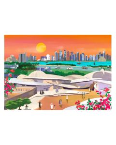 National Museum of Qatar Print by Saemi Kim
