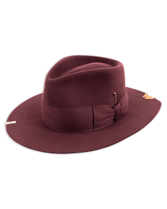 NICK FOUQUET HAT DOHA MOON WESTERN OXBLOOD