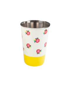 Enameled Cup Yellow Base