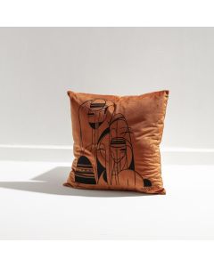 Qatari Family Pillow Case (Brown)