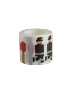 Fire Station Paper Tape Firemen