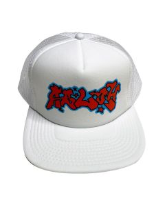 VIRGIL ABLOH Red Graffiti Hat White