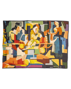 Baghdad: Eye's Delight "Women in a Café" Scarf
