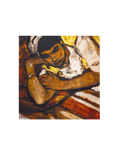 Lusail Museum Exhibition, André Suréda "A Young Girl Sleeping near Cats" Scarf