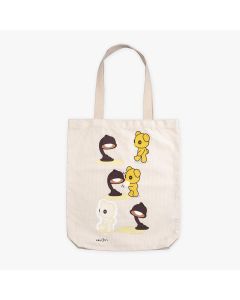 Urs Fischer's Untitled (Lamp/Bear) Glow Tote Bag (Beige)