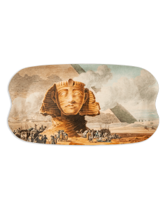 Lusail Museum Exhibition, Louis-François Cassas "The Sphinx and the Great Pyramid of Giza" Tray