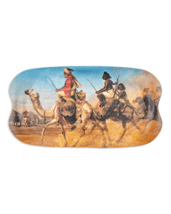 Lusail Museum Exhibition, Hermann Kretzschmer "Camel Riders" Tray