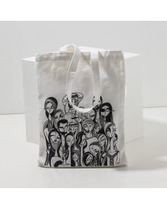 Qatari Family Kids Tote Bag (Black & White)
