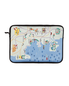 Doha Map 14" Laptop/Tablet cover 