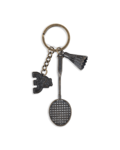 Badminton Keychain (Brass) 3-2-1 QOSM 