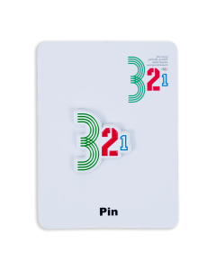  Enamel Pin 3-2-1 QOSM