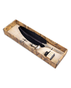 Dallaiti - Writing Set with Black Feather Pen