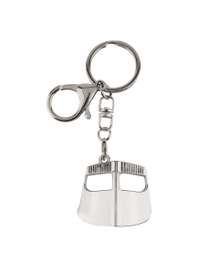 Motherland Mask Metal Keychain (Silver)