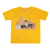 Nasser in Al Zubarah Fort Yellow Kids T-shirt by Noor Al Dirhem
