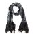Black and White Silk Scarf by Shehnaz Ismail