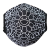 Takashi Murakami Face Mask - Kaikai Kiki Black with Black Flower Adults