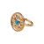 Aurélie Bidermann Limonium Ring Turquoise Bakelite, size 6