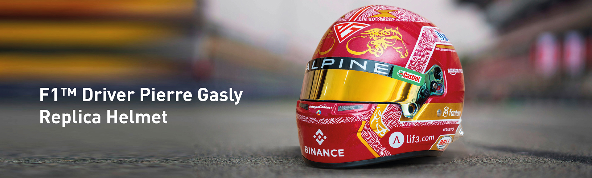 Pierre Gasly F1 Qatar Gran Prix helmet replica